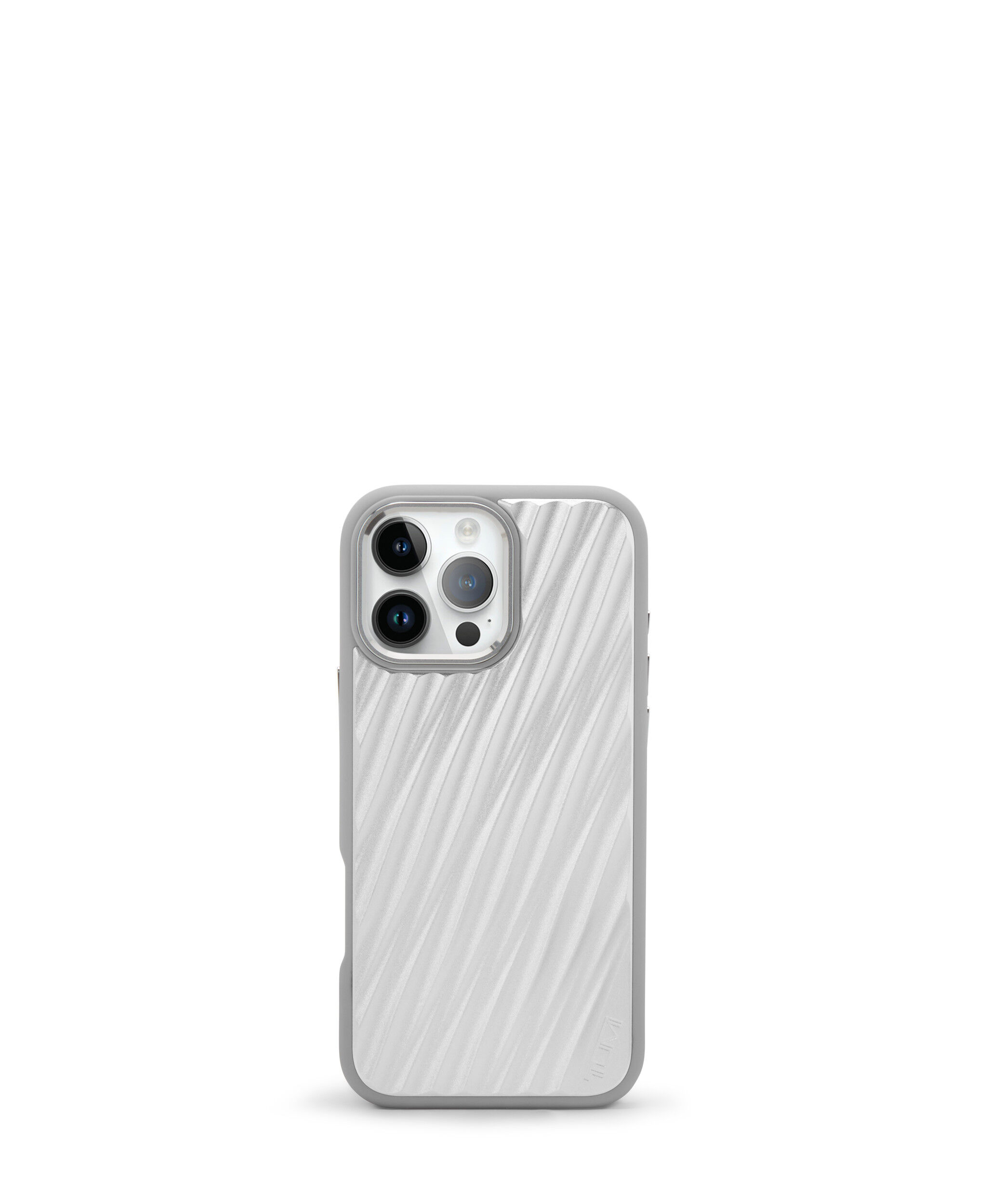 TUMI iPhoneケース シルバー ストライプ TUMI