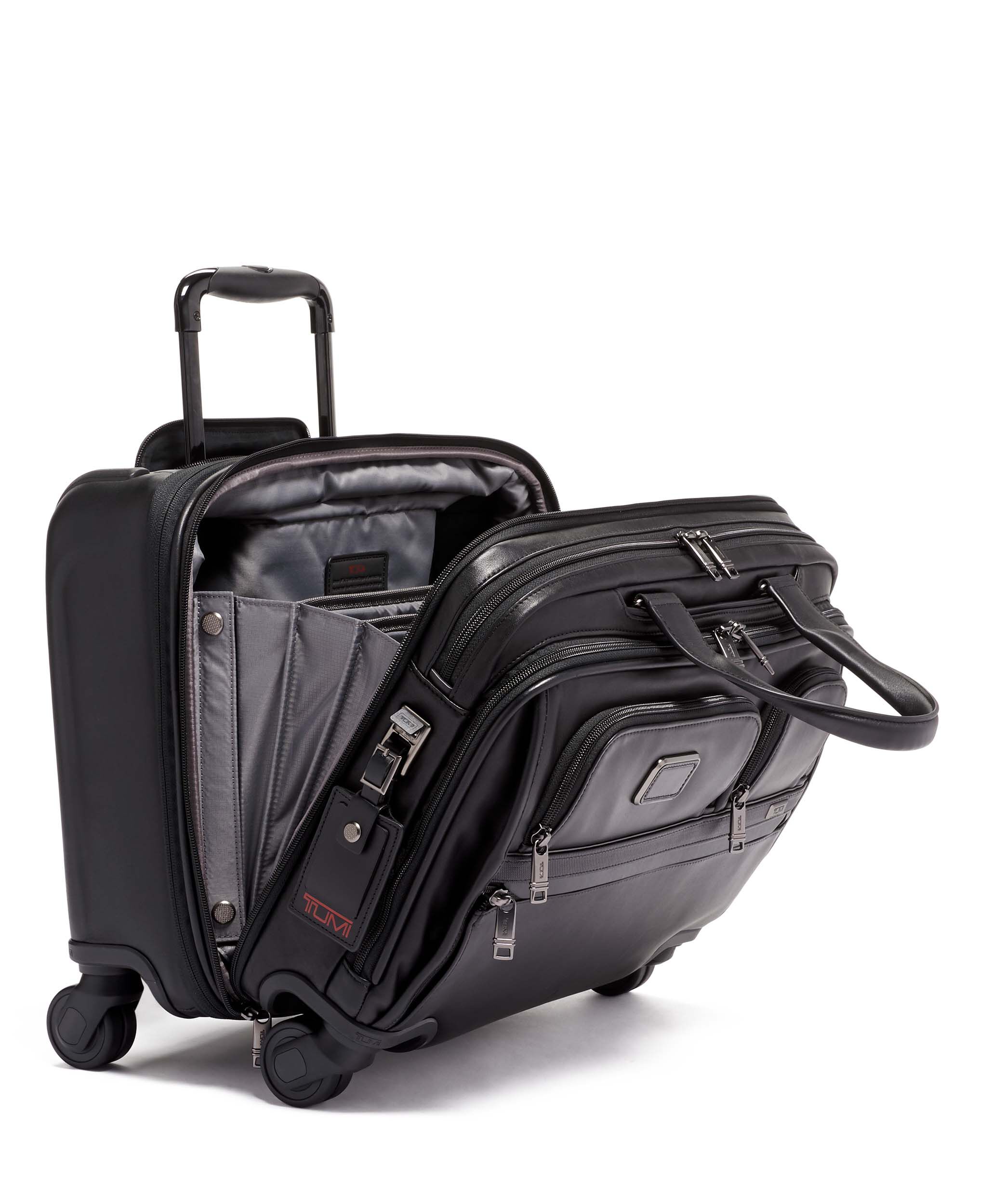 tumi alpha wheeled briefcase
