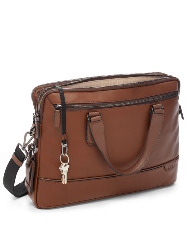 Harrison Sycamore Slim Brief Brown | TUMI Germany