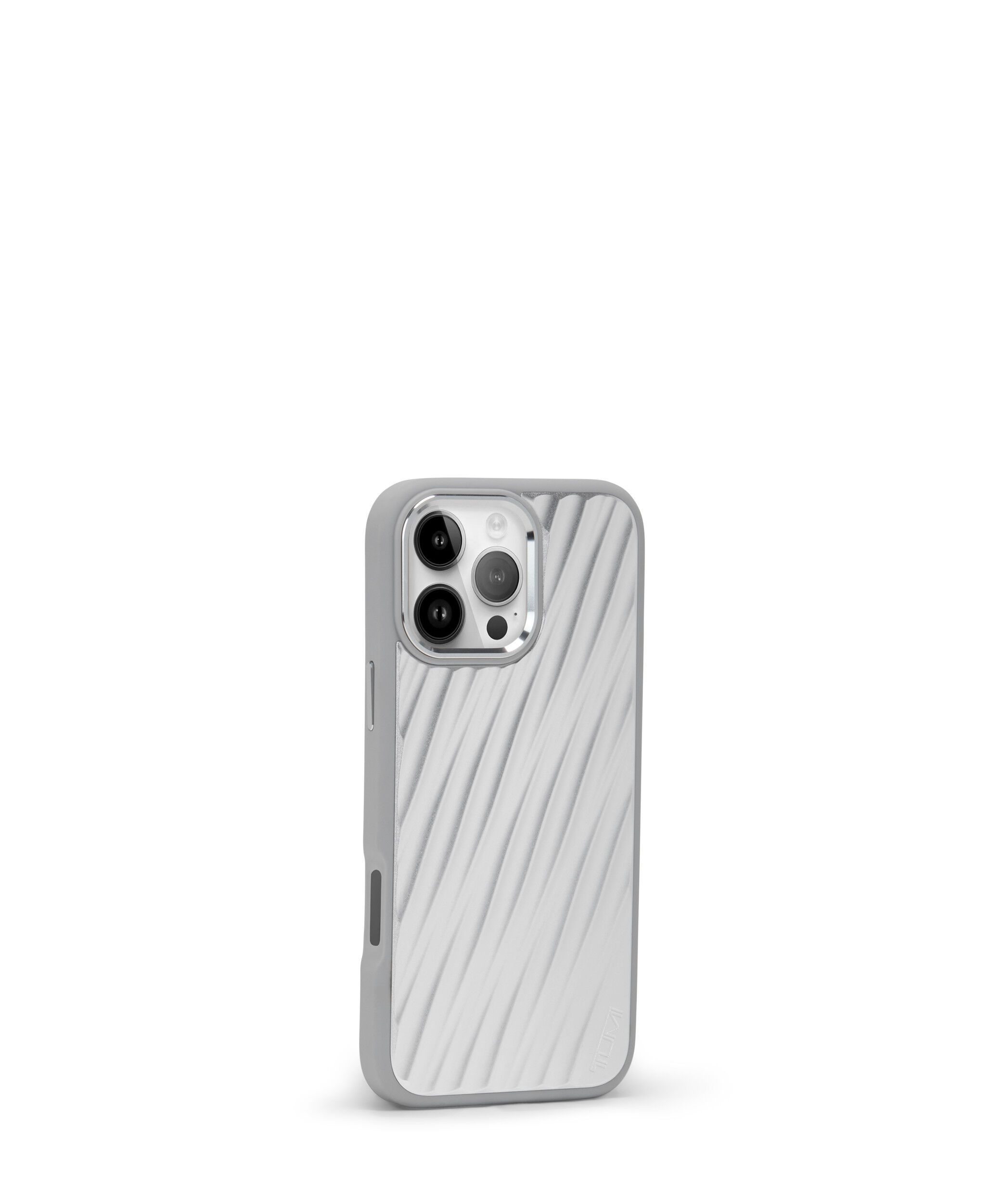 TUMI iPhoneケース シルバー ストライプ TUMI