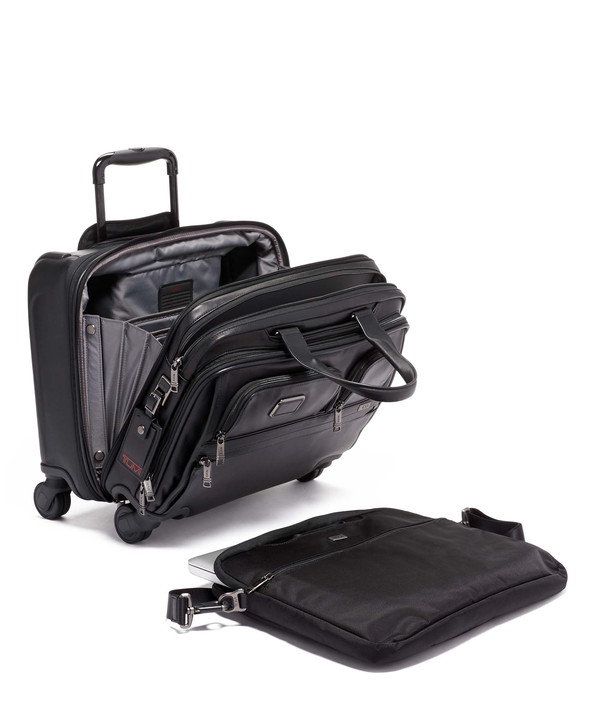 tumi alpha wheeled briefcase