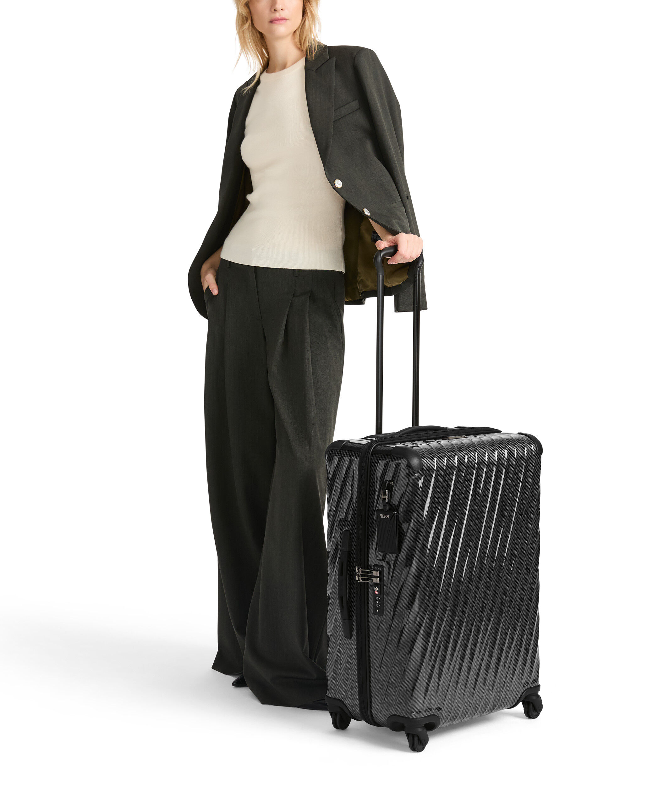 19 Degree Lite Short Trip Checked Luggage 66 cm Black | TUMI Germany