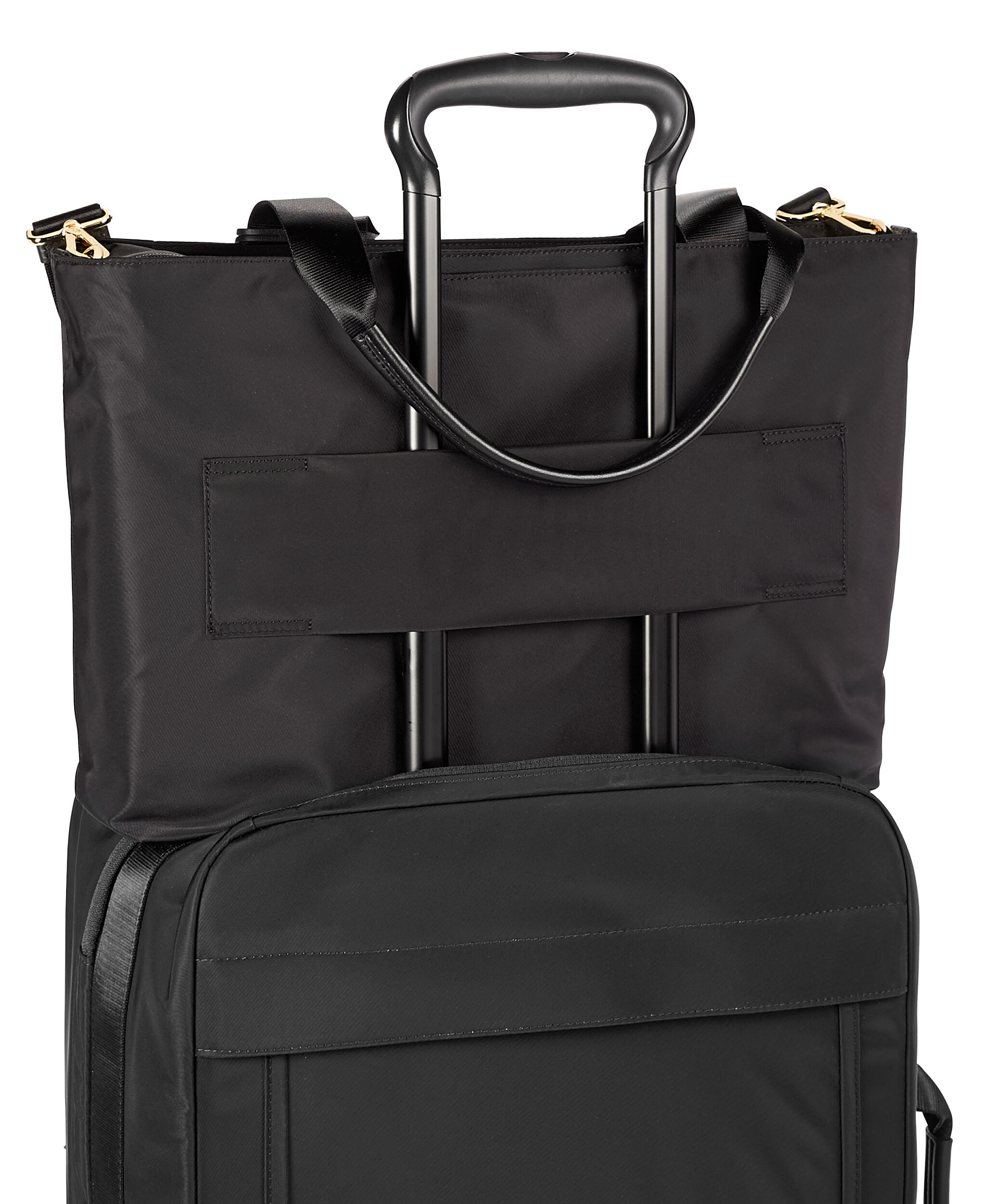 tumi black tote