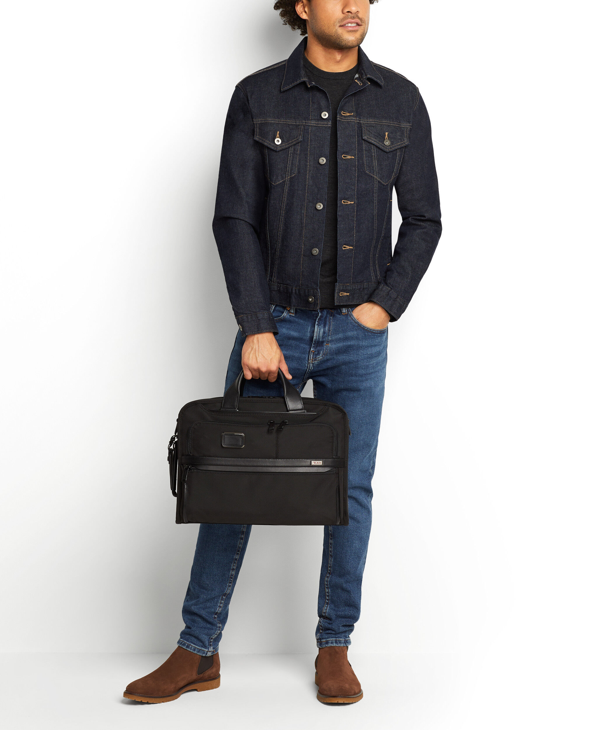 Alpha 3 Slim Three Way Briefcase Black | TUMI Germany