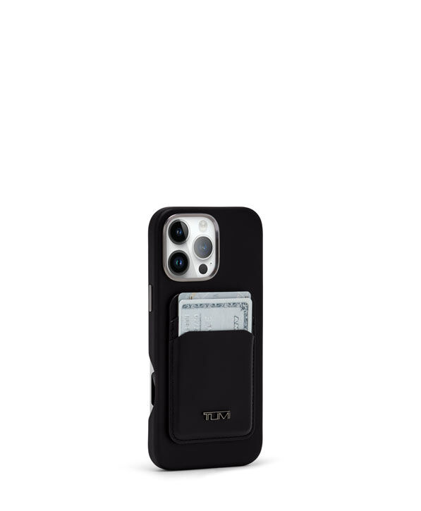 Mobile Accessory MagSafe Wallet iPhone 16 Pro Case Black | TUMI