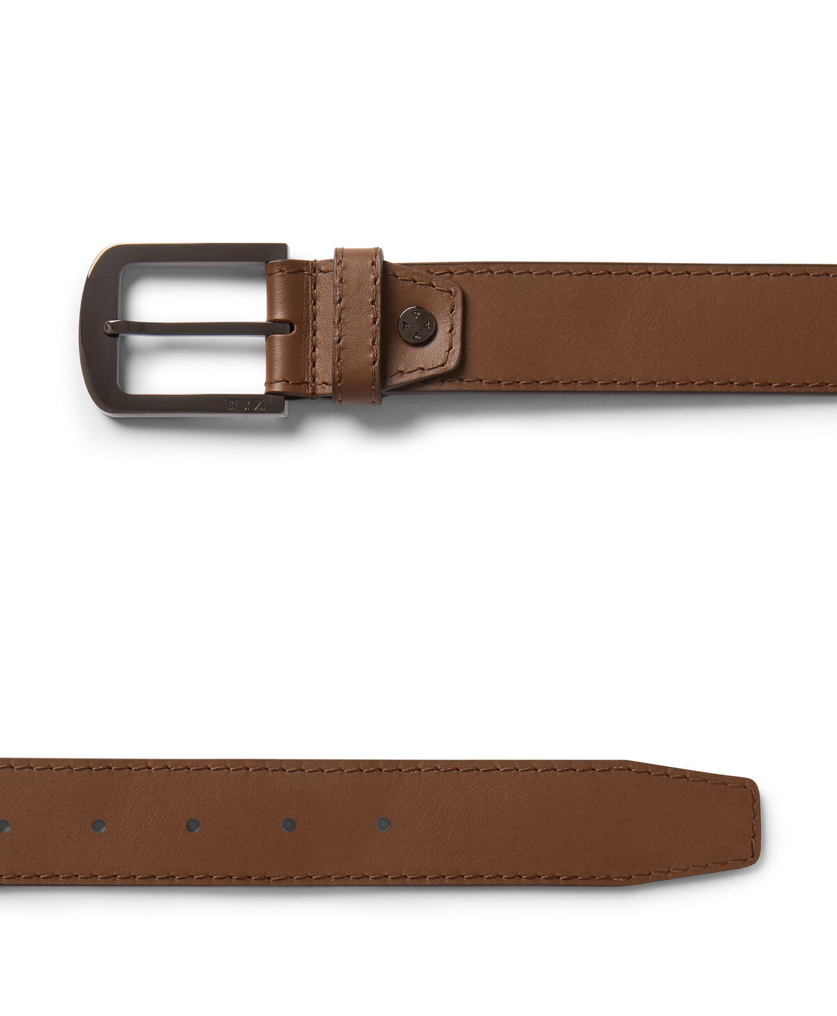 Belts Rounded Rectangle Leather Belt, 35mm