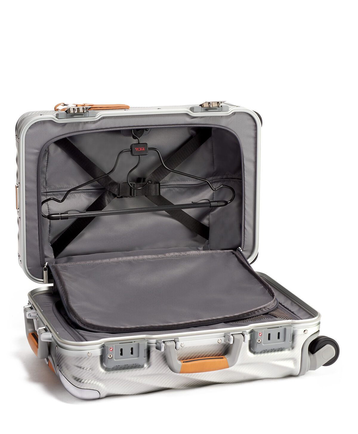TUMI 19 Degree Aluminium INTERNATIONAL CARRY-ON Texture Silver