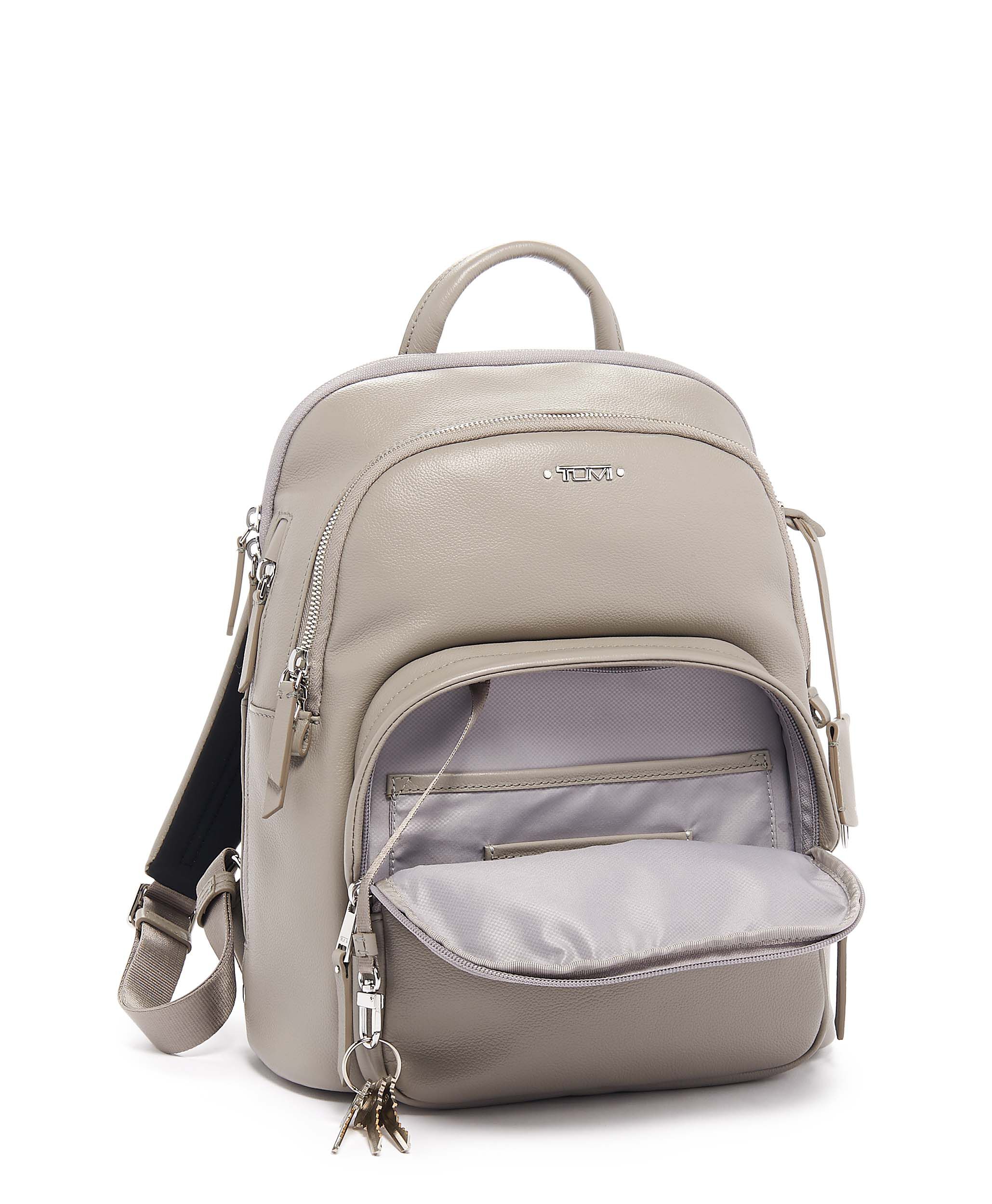 tumi dori leather backpack