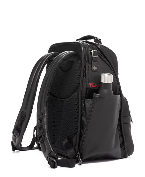 tumi compact laptop brief pack leather
