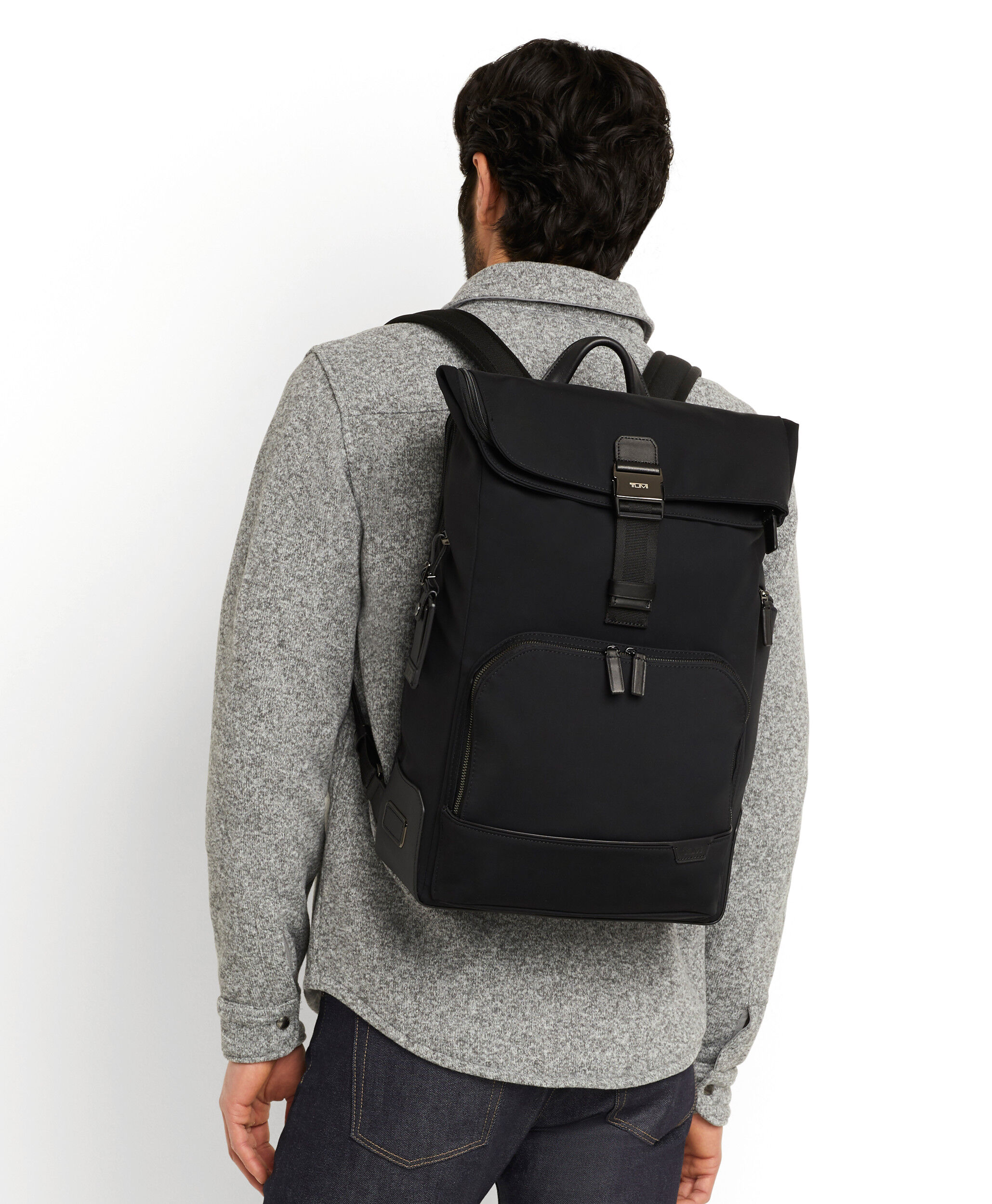 DATUM LOFTMAN別注 ROLL TOP PACK COL:BLACK 定番人気，新作 DATUM