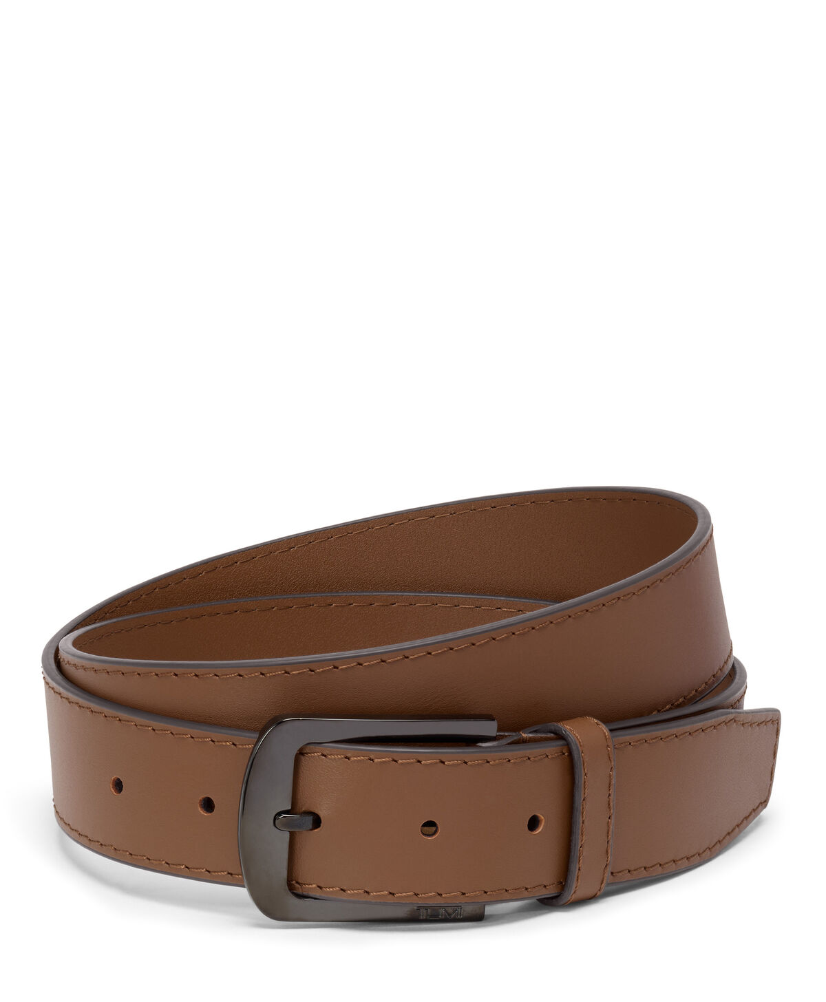 Belts Abgerundeter Lederg&uuml;rtel mit Rechteck-Schnalle, 30 mm